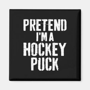 Lazy Easy Halloween Costume Pretend I'm A Hockey P Magnet