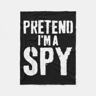 Lazy Easy Halloween Costume Pretend Im A Spy Fleece Blanket