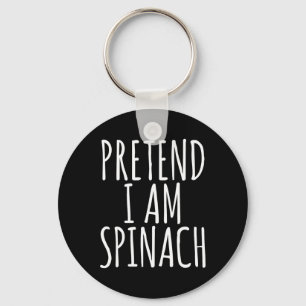 Lazy Fun Halloween Costume Pretend I Am Spinach Key Ring