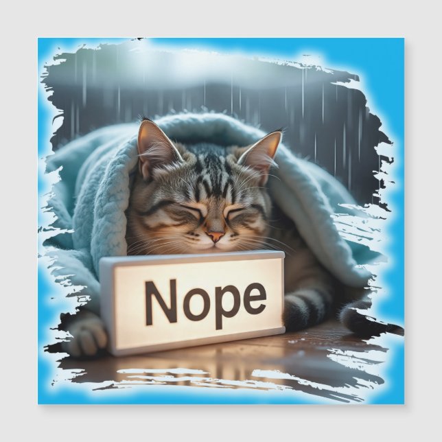 Lazy funny cat design (Front)