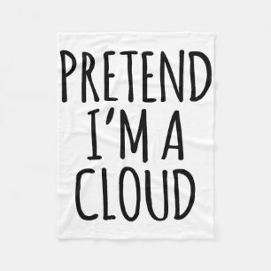 Lazy Funny Halloween Costume - Cloud Gift Sky High Fleece Blanket