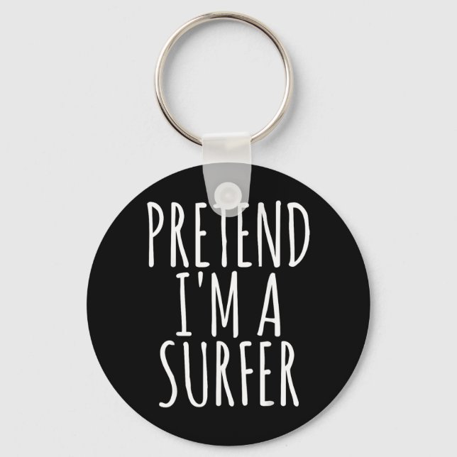 Lazy Funny Halloween Costume Key Ring (Front)