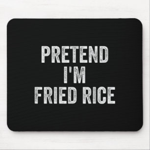 Lazy Halloween Costume Shirt Pretend Fried Rice Mouse Pad