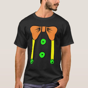 Lazy Halloween Costume Tees Clown Suspenders and B