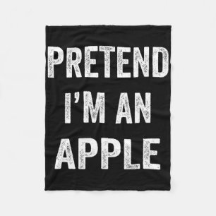 Lazy Halloween Pretend I'm Apple Funny Halloween C Fleece Blanket