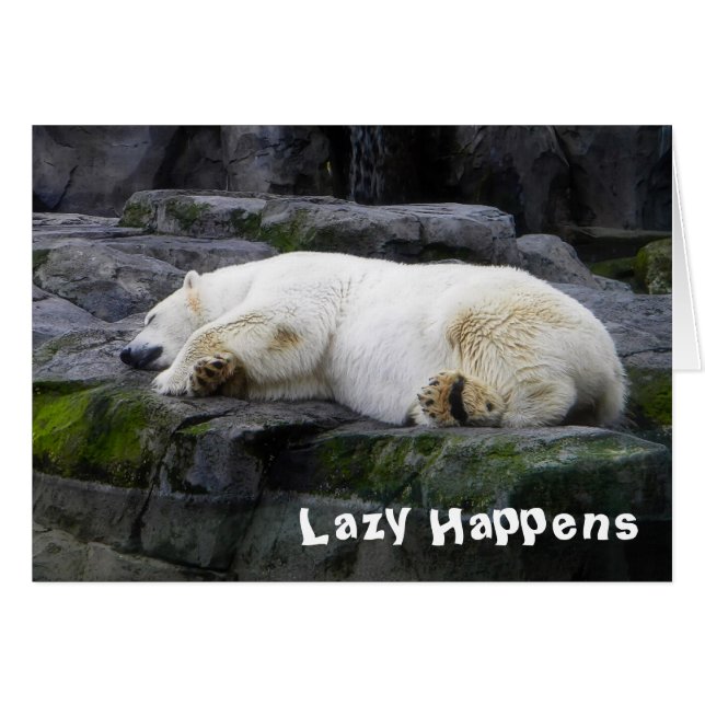 Lazy Happens Polar Bear (Front Horizontal)