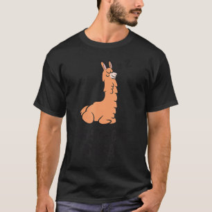 Lazy Llama The Struggle Is Real Llama T-Shirt