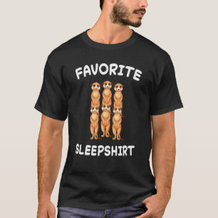 Lazy Meerkat Meerkats Nap Sleeping Sleep Pyjamas P T-Shirt