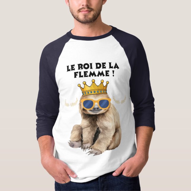 Lazy Monkey with Sunglasses T-Shirt (Front)