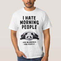 Lazy Panda – I Hate Morning People Funny Quote Des