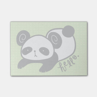 lazy panda sticky notes
