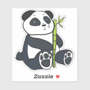  “Lazy Panda Vibes” Cute Animal Sticker