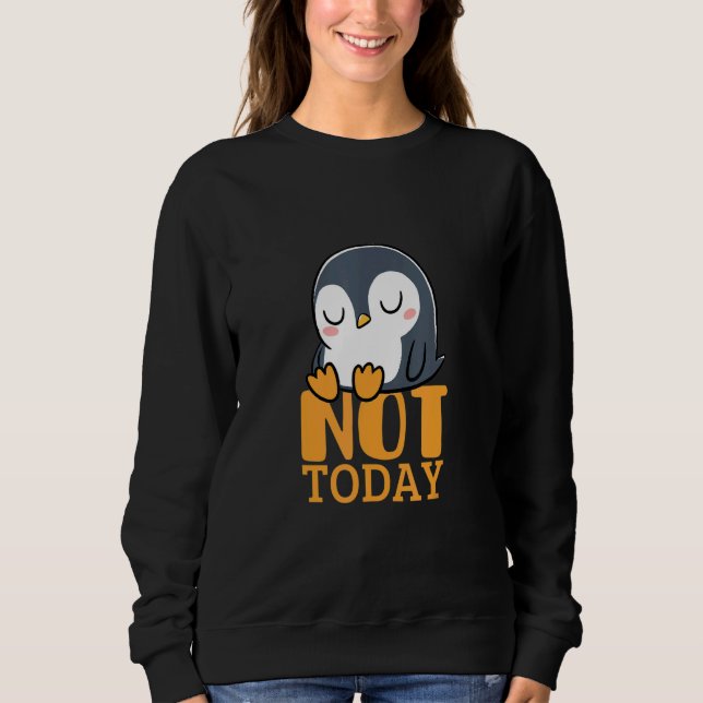 lazy penguin sweatshirt (Front)