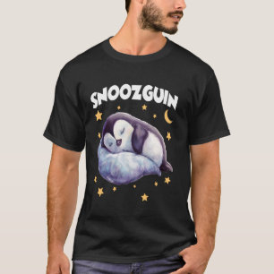Lazy penguin t - funny late sleeper sleeping cloth T-Shirt
