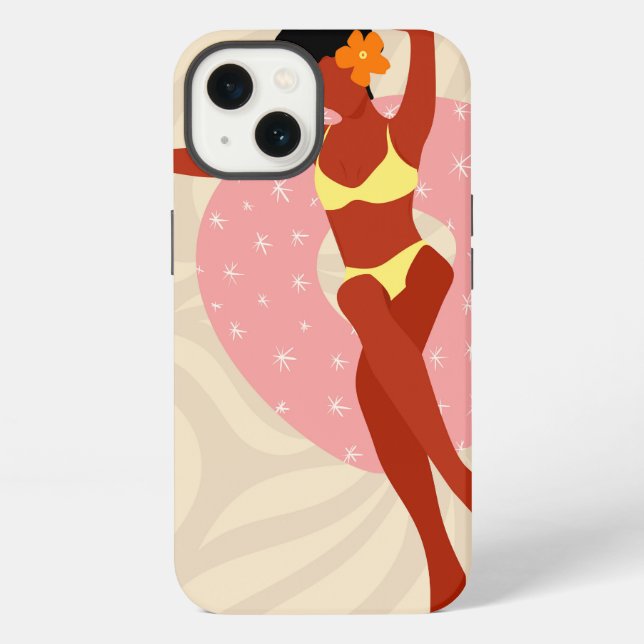 Lazy Pool Day iPhone Case (Back)
