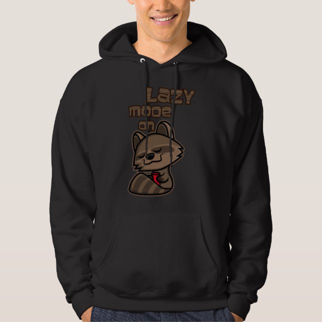 Lazy Racoon Hoodie (Front)