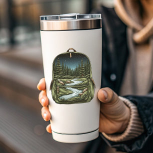 Lazy River Backpack Sticker   Die-Cut Sticker