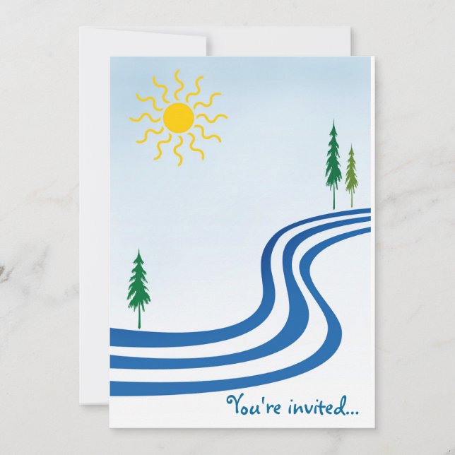 Lazy River Invitation (Front)