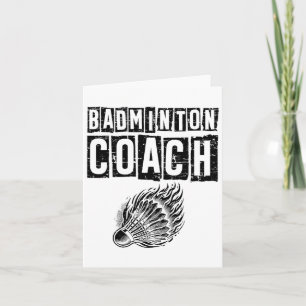 Lazy Sloth Badminton Player Shuttle  Card