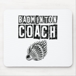 Lazy Sloth Badminton Player Shuttle Mouse Pad