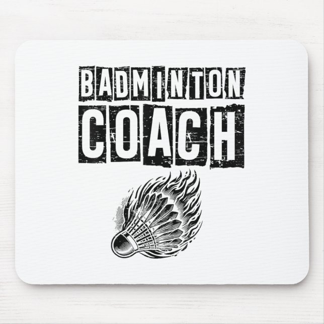 Lazy Sloth Badminton Player Shuttle  Mouse Pad (Front)