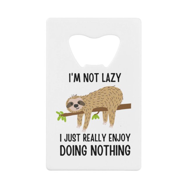 Lazy Sloth Doing Nothing (Front)