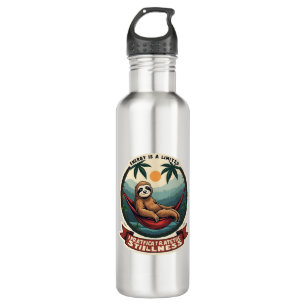 Lazy Sloth Humour Shirt Selective Effort Vintage 710 Ml Water Bottle