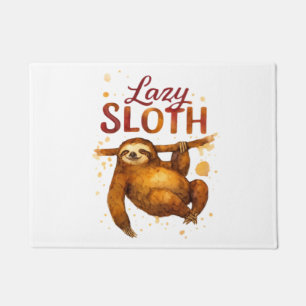 Lazy Sloth in Alcohol Ink Classic T-Shirt Doormat