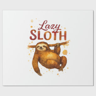 Lazy Sloth in Alcohol Ink Classic T-Shirt Wrapping Paper