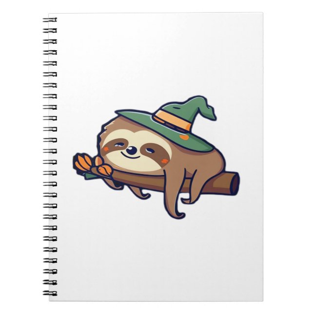 lazy sloth kawaii Classic T-Shirt Notebook (Front)