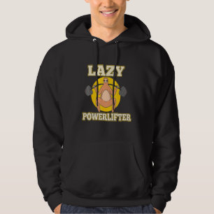 Lazy Sloth Powerlifter Weightlifter Barbell Gym La Hoodie