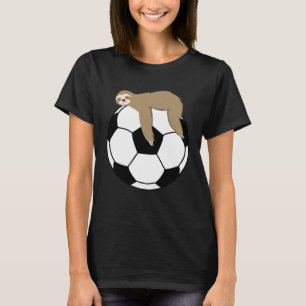 Lazy Sloth Sleeping On A Soccer Ball T-Shirt