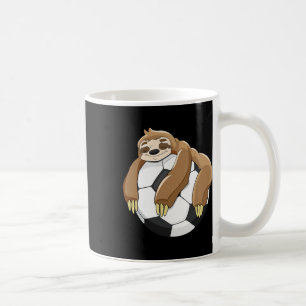Lazy Sloth Soccer Shirt Soccer Lover Team Ll Kids Coffee Mug