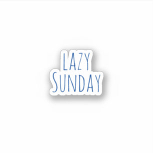 Lazy Sunday, Aesthetic  Sticker