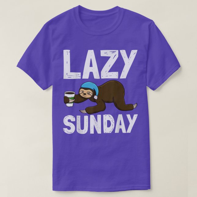 Lazy Sunday Funny Sleepy Head Sloth Love Women Piz T-Shirt (Design Front)