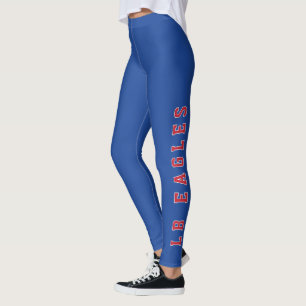 LB Eagles Blue School Spirit Wear Leggings