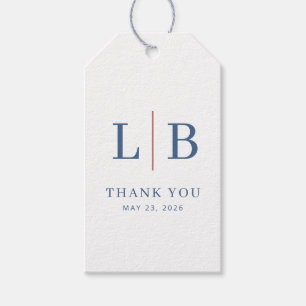 LB Gratitude Navy Serif Gift Tags