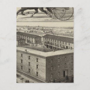 LB Johns' Carriage Works, Abilene, Kansas Postcard