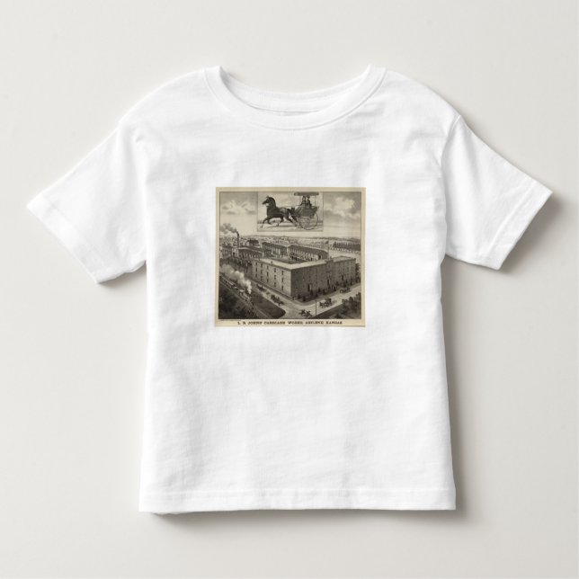 LB Johns' Carriage Works, Abilene, Kansas Toddler T-Shirt (Front)