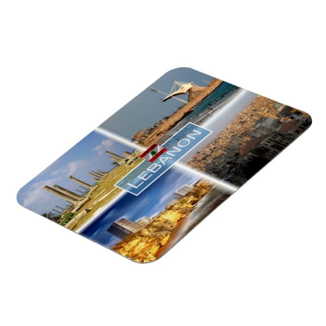 LB Lebanon - Beirut - Tripoli - Tyre - Magnet (Left Side)