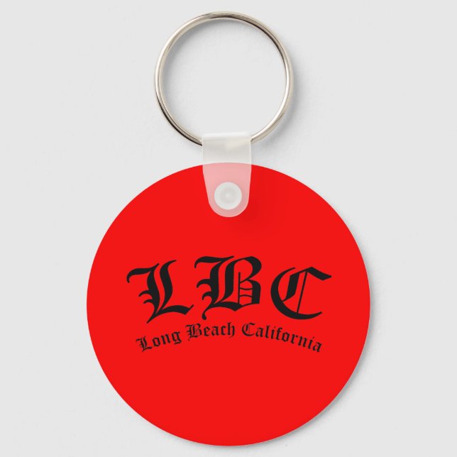 LBC Long Beach California Key Ring (Front)