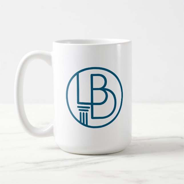 LBD Law monogram mug (Left)