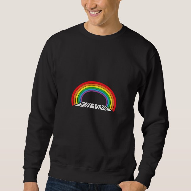 LBGT Flag Gay Pride Human Rainbow   Sweatshirt (Front)