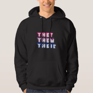 LBGT Flag Gay Pride Human They Them Their Hoodie