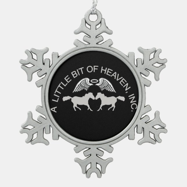 LBH Christmas Snowflake Pewter Christmas Ornament (Front)