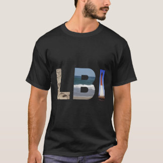 Lbi Long Beach Island Nj Photo Beach Ocean Lightho T-Shirt
