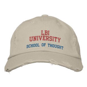 LBI UNIVERSITY SCHOOL OF THOUGHT EMBROIDERED HAT