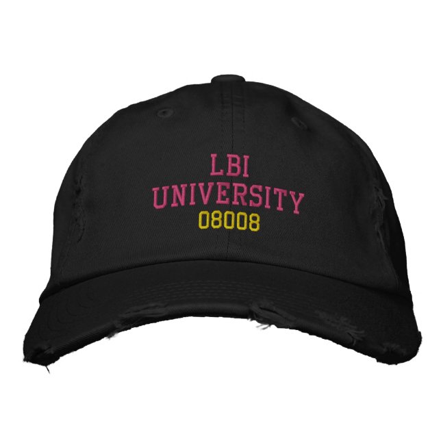 LBI UNIVERSITY TRADEMARKED EMBROIDERED HAT (Front)