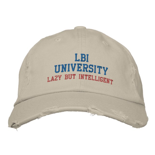 LBI UNIVERSITY TRADEMARKED EMBROIDERED HAT (Front)