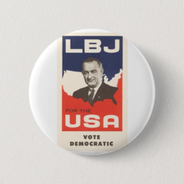 LBJ 6 CM ROUND BADGE (Front)